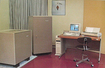 TESLA BS687, 1988-9. First Czechoslovak PC-based 80 MHz FT-NMR